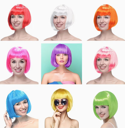 1 pc Women's Colorful Short Wig