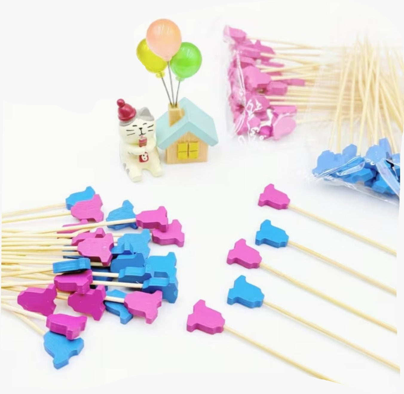Blue and Pink Gender Reveal Party Dessert Sticks