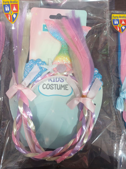 Mermaid Headband Wig with Braided Headband