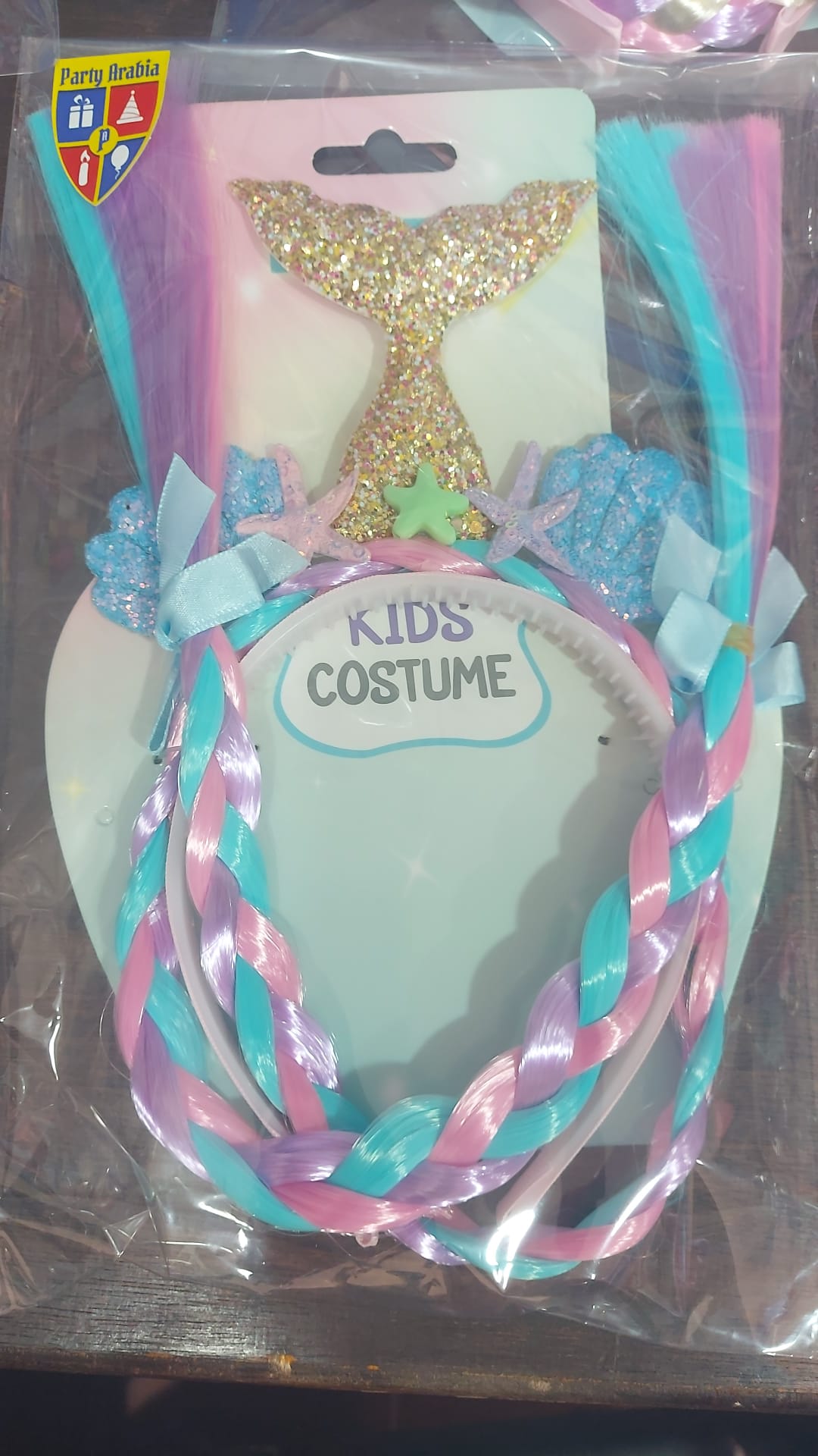 Mermaid Headband Wig with Braided Headband