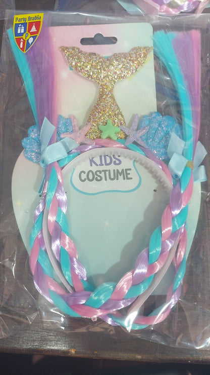 Mermaid Headband Wig with Braided Headband