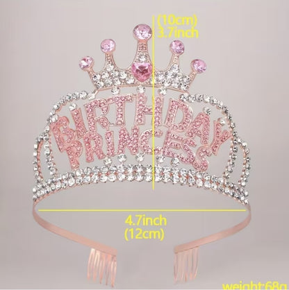 Birthday Crown Tiara Headband