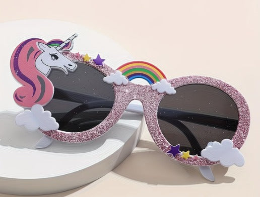 Unicorn Cartoon Party Glasses