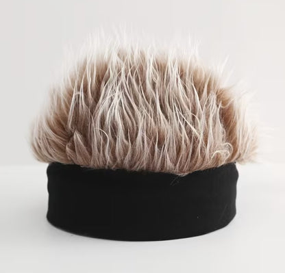 Men’s Winter Knit Wig Hat - Black