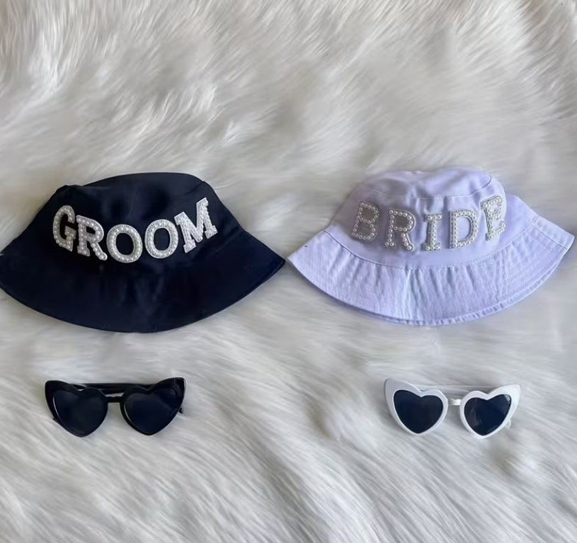 Stylish Creative BRIDE & GROOM Bucket Hats