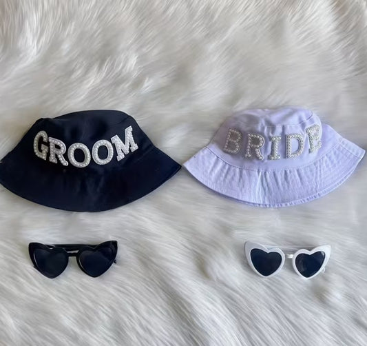 Stylish Creative BRIDE & GROOM Bucket Hats