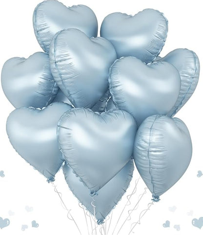 6pcs Elegant Heart Foil Balloon