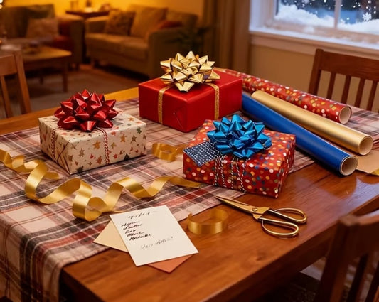 Large Self-Adhesive Christmas Gift Bows