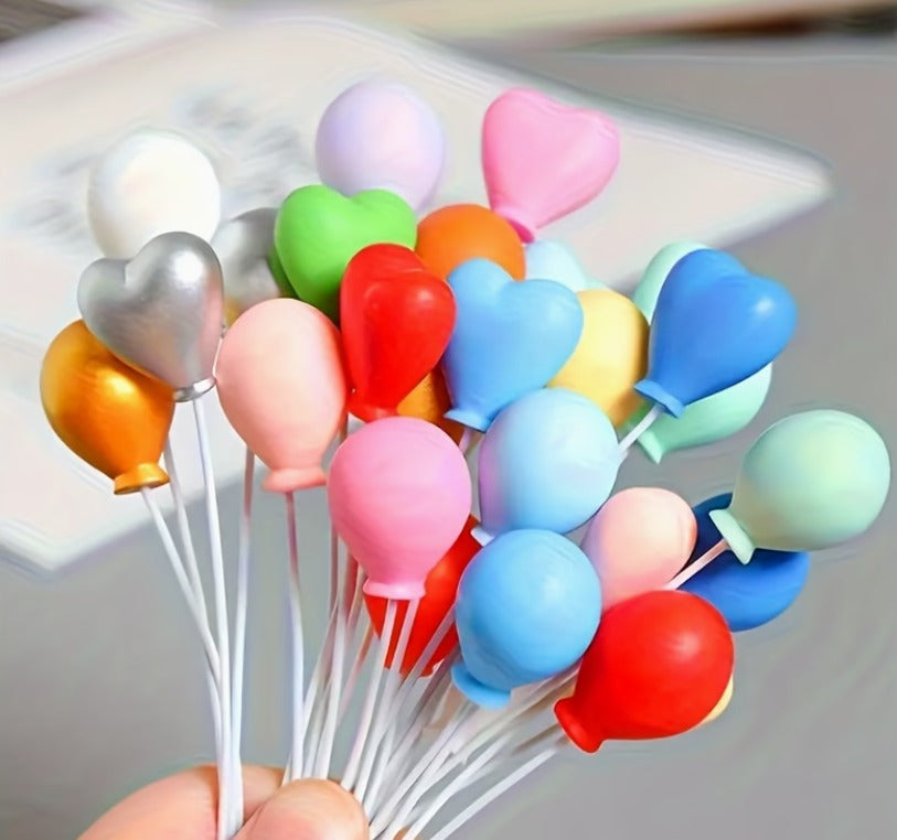 12pcs Mini Resin Balloon Charms