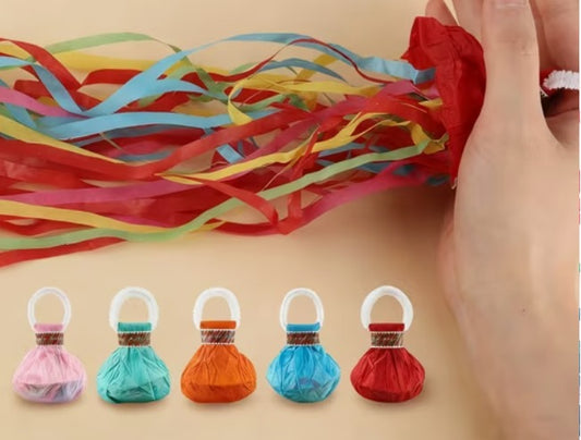 5pcs Hand-Thrown Confetti Streamers