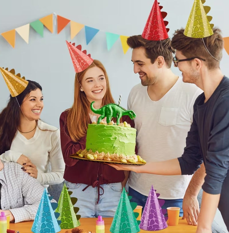 10-Pack Dinosaur Party Hats