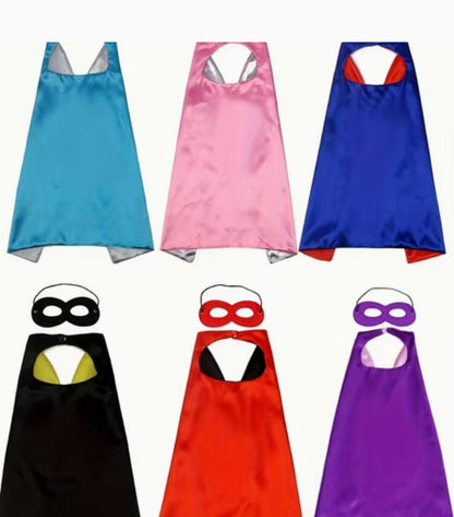 Double-Sided Superhero Cape & Matching Mask