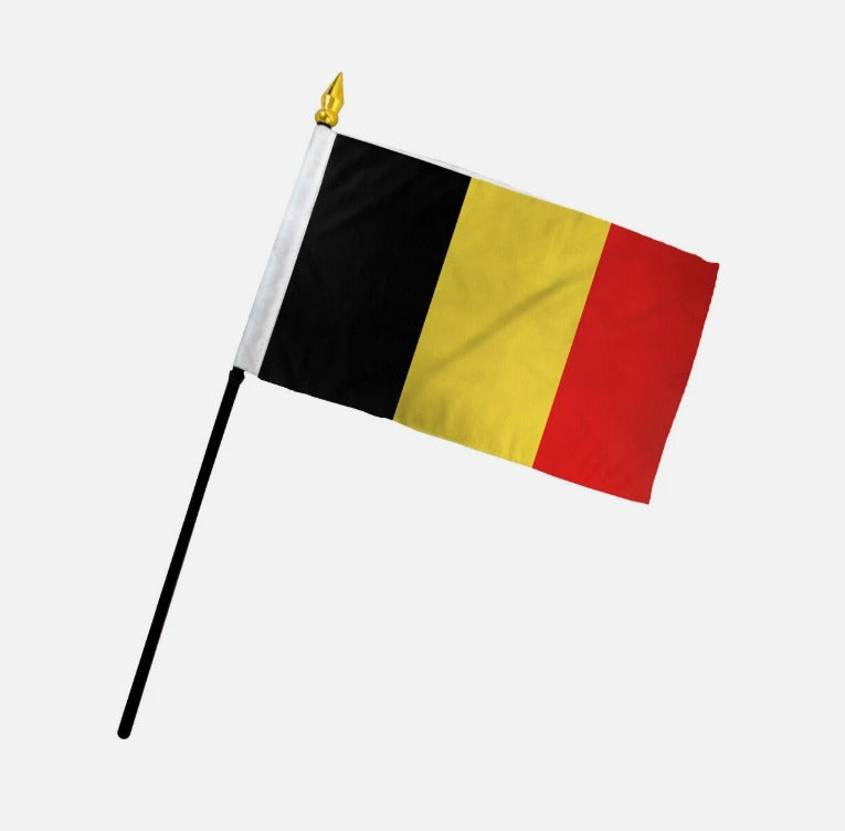 50pcs Belgium Hand Waving Flag