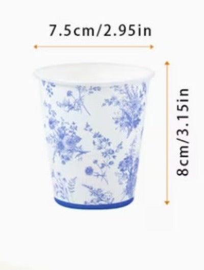 Elegant Blue And White Porcelain Design Disposable Tableware