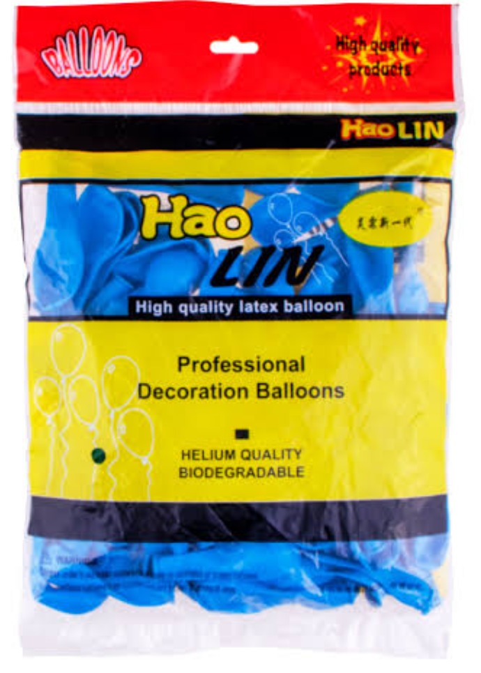 12" Latex Balloons Metallic Dark Blue (100 pcs)