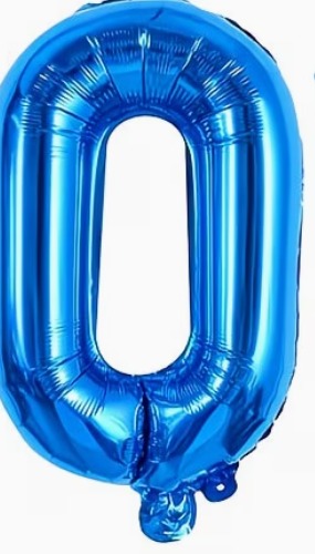 16" Foil Number Balloon - Blue