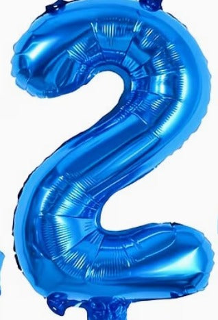 16" Foil Number Balloon - Blue