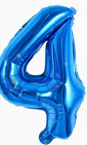 16" Foil Number Balloon - Blue