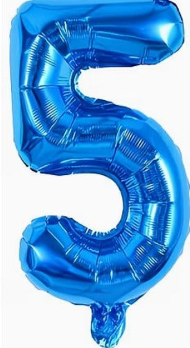 16" Foil Number Balloon - Blue