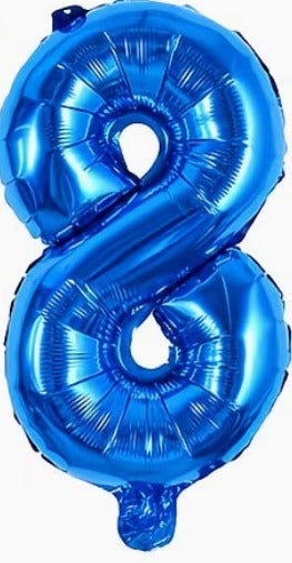 16" Foil Number Balloon - Blue