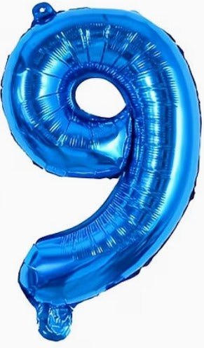 16" Foil Number Balloon - Blue