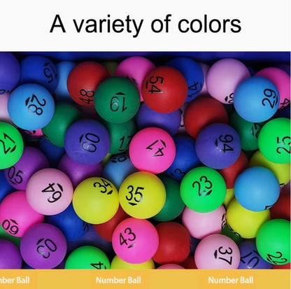 Colorful Numbered Plastic Balls (1–60)