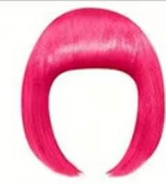 Dark Pink Short Hair Wig