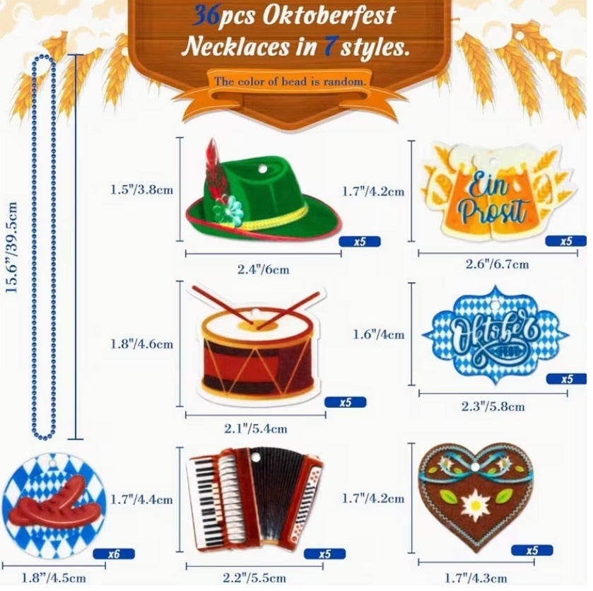 6pcs Munich Beer Festival Souvenir Party Decoration Set