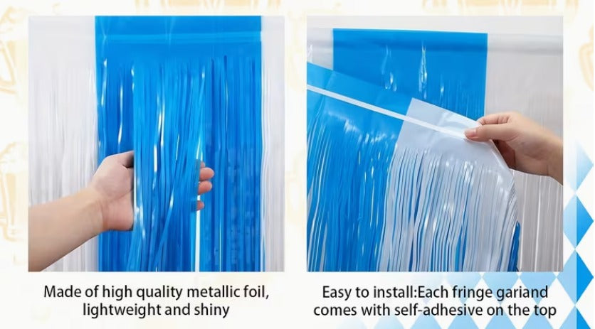 2 set Oktoberfest Foil Fringe Banner Set