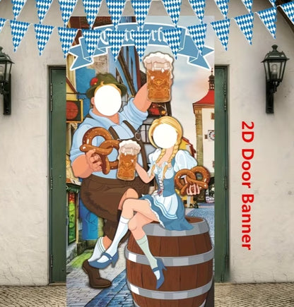 Oktoberfest 2D Door Banner & Photo Prop Set