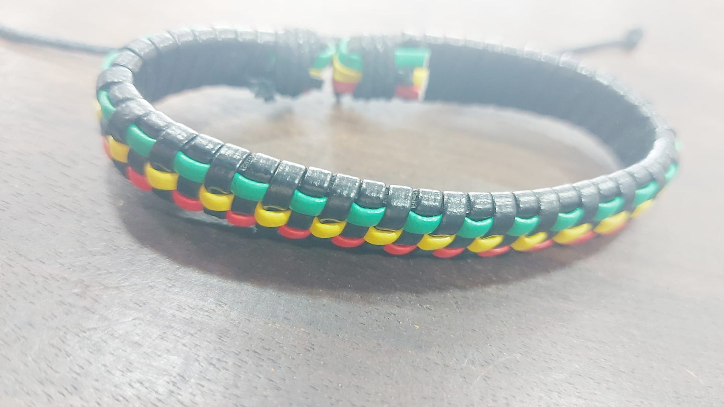 Adjustable Multi-Layer Ethnic Beaded Bracelet