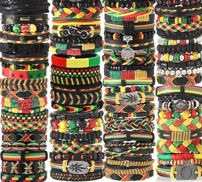 Adjustable Multi-Layer Ethnic Beaded Bracelet