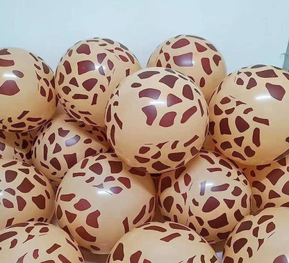 12" Giraffe Animal Latex Balloons