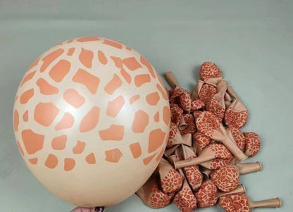 12" Giraffe Animal Latex Balloons