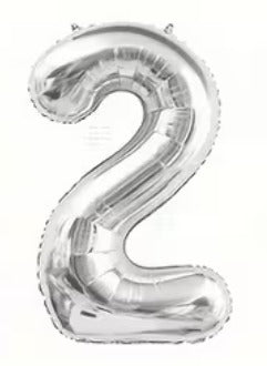 40-Inch Number Foil Balloons – Large Metallic Party Decoration Balloons