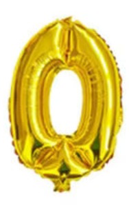 40-Inch Number Foil Balloons – Large Metallic Party Decoration Balloons