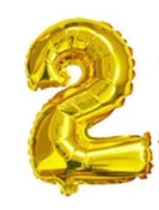 40-Inch Number Foil Balloons – Large Metallic Party Decoration Balloons