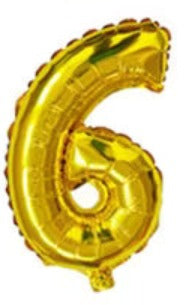 32" Foil Number Balloon - Golden