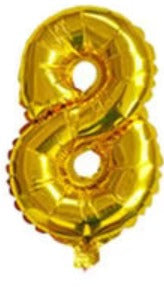 32" Foil Number Balloon - Golden