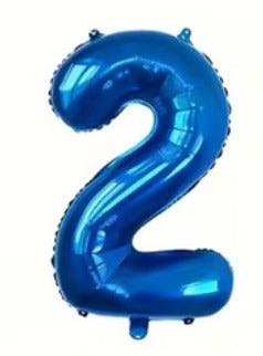 40-Inch Number Foil Balloons – Large Metallic Party Decoration Balloons