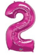 40-Inch Number Foil Balloons – Large Metallic Party Decoration Balloons