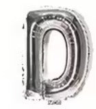 16" Silver Letter Foil Balloons