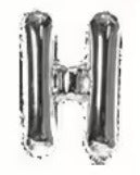 16" Silver Letter Foil Balloons