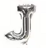 16" Silver Letter Foil Balloons
