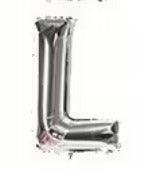 16" Silver Letter Foil Balloons