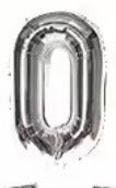 16" Silver Letter Foil Balloons