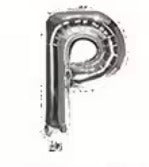 16" Silver Letter Foil Balloons