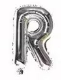 16" Silver Letter Foil Balloons