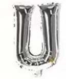 16" Silver Letter Foil Balloons