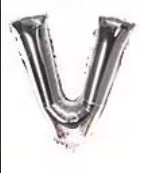 16" Silver Letter Foil Balloons